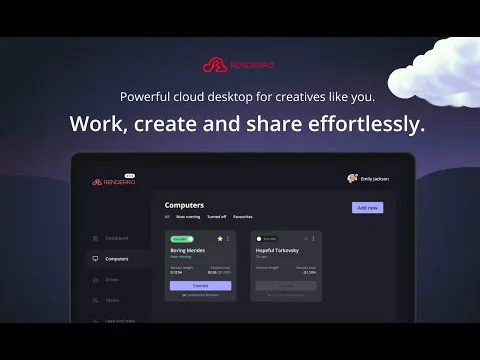 Renderro Renderro: Powerful cloud desktop for creatives like you. | Product Hunt