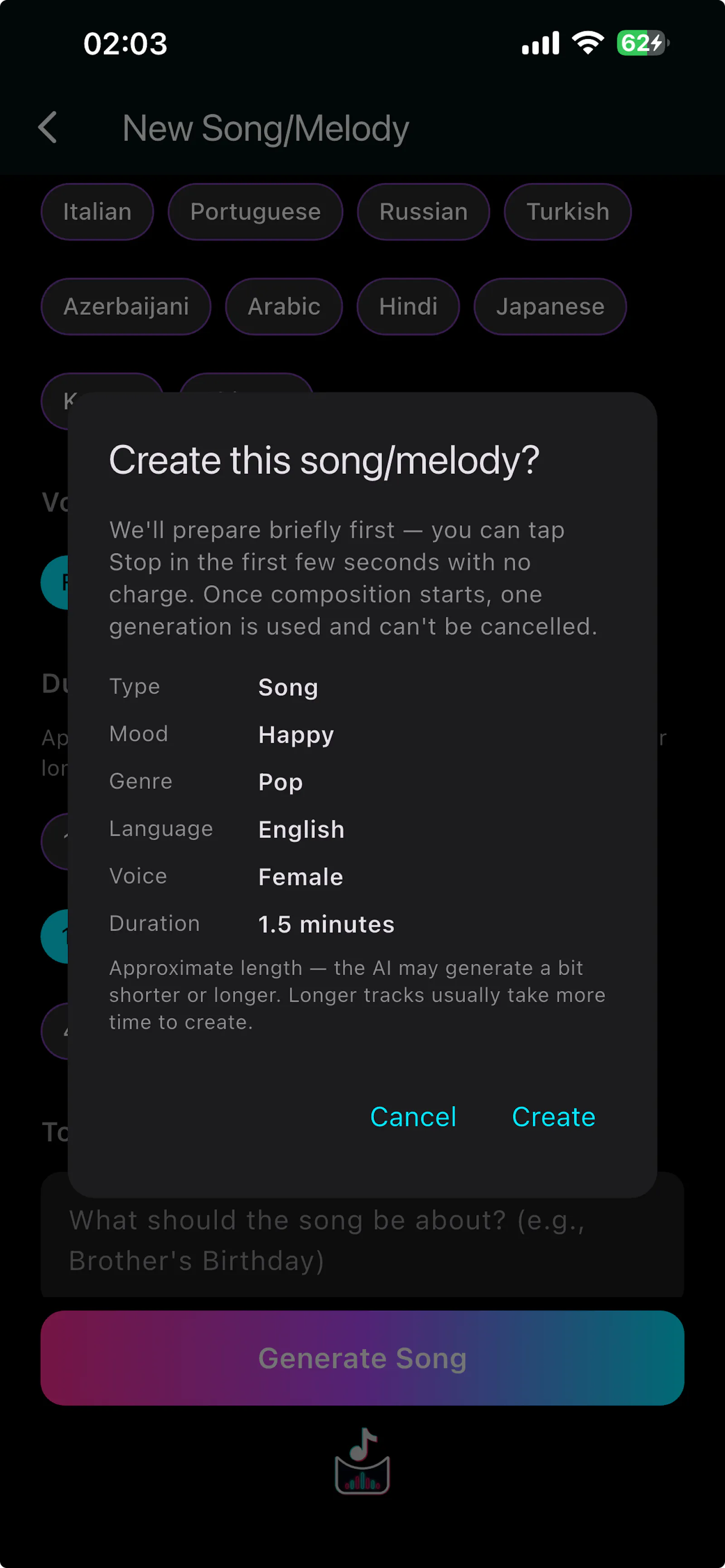 Pocket Song screenshot 3