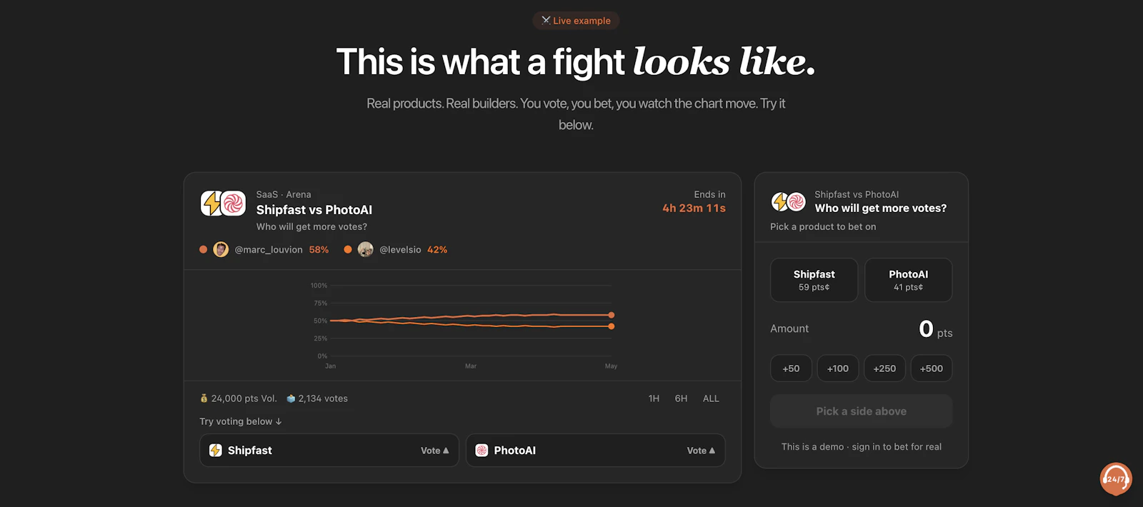 shipclash — vibe coders vs developers screenshot 1