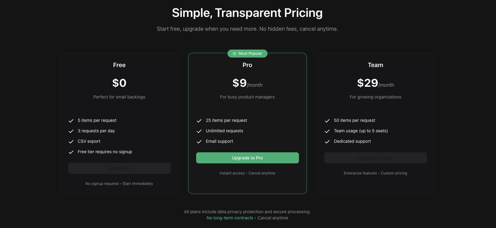 Refine Backlog - Screenshot 5 showing product features and functionality