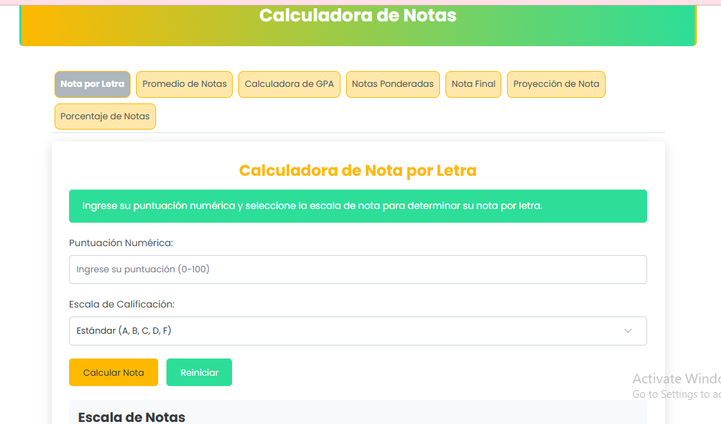 Calculadora de Notas logo