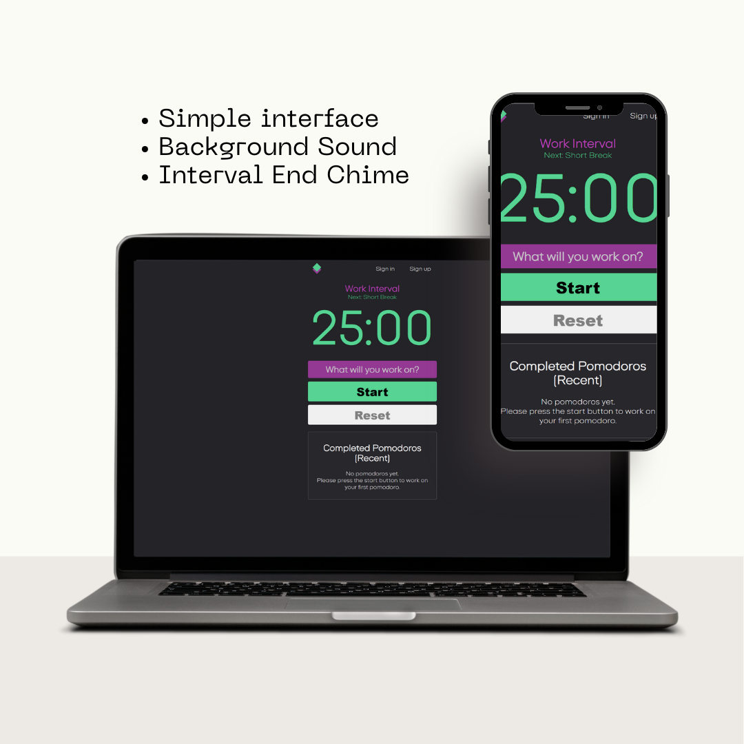 Pomodoro Timer -app - Eenvoudige pomodoro -timer die u in stroomstatus "dwingt" media 2