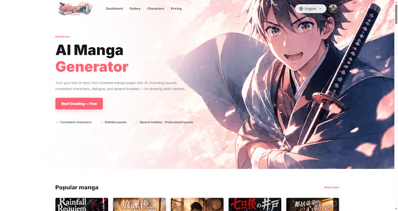 Manga AI screenshot 1