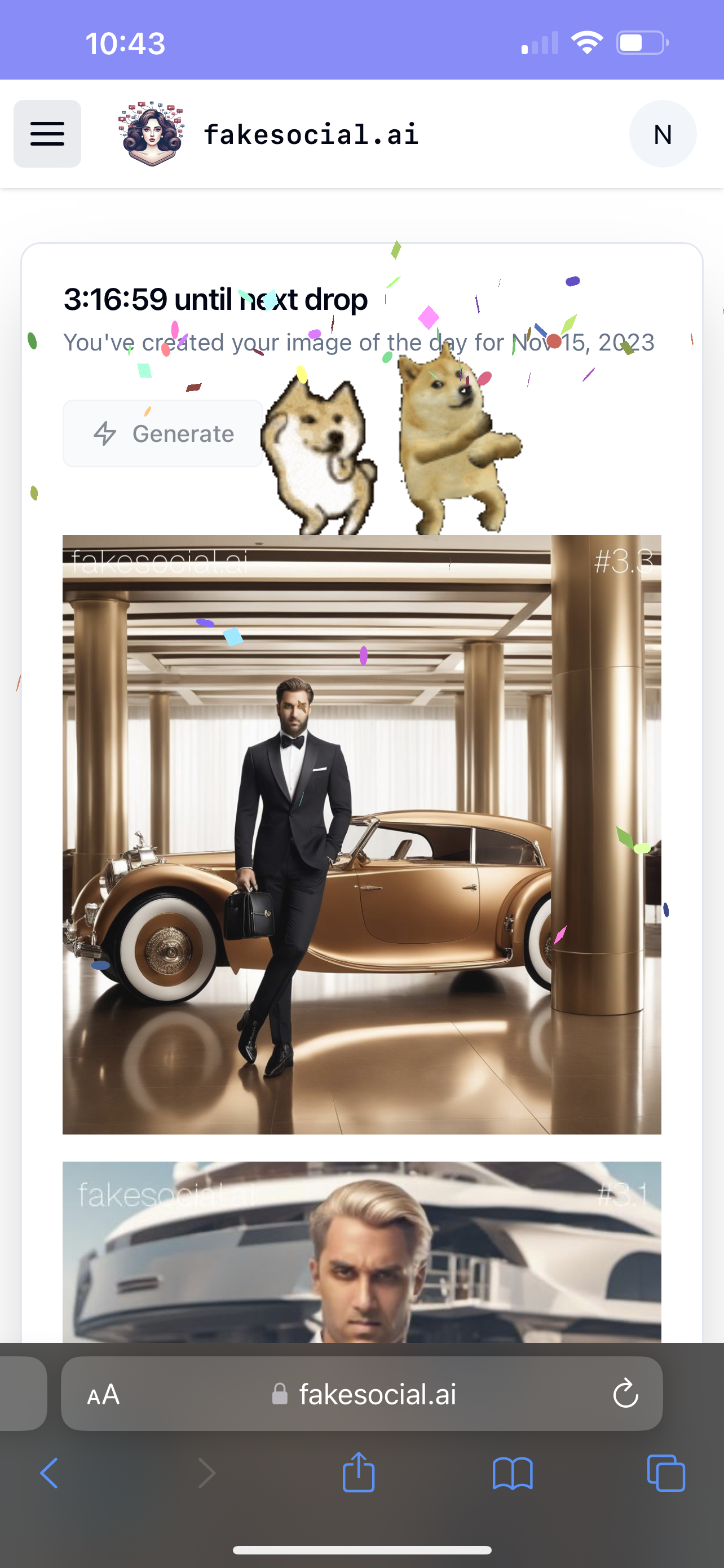 Fake Social - Create AI images of yourself with friends, for free media 4