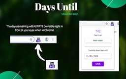 Days Until (Chrome Extension) media 1