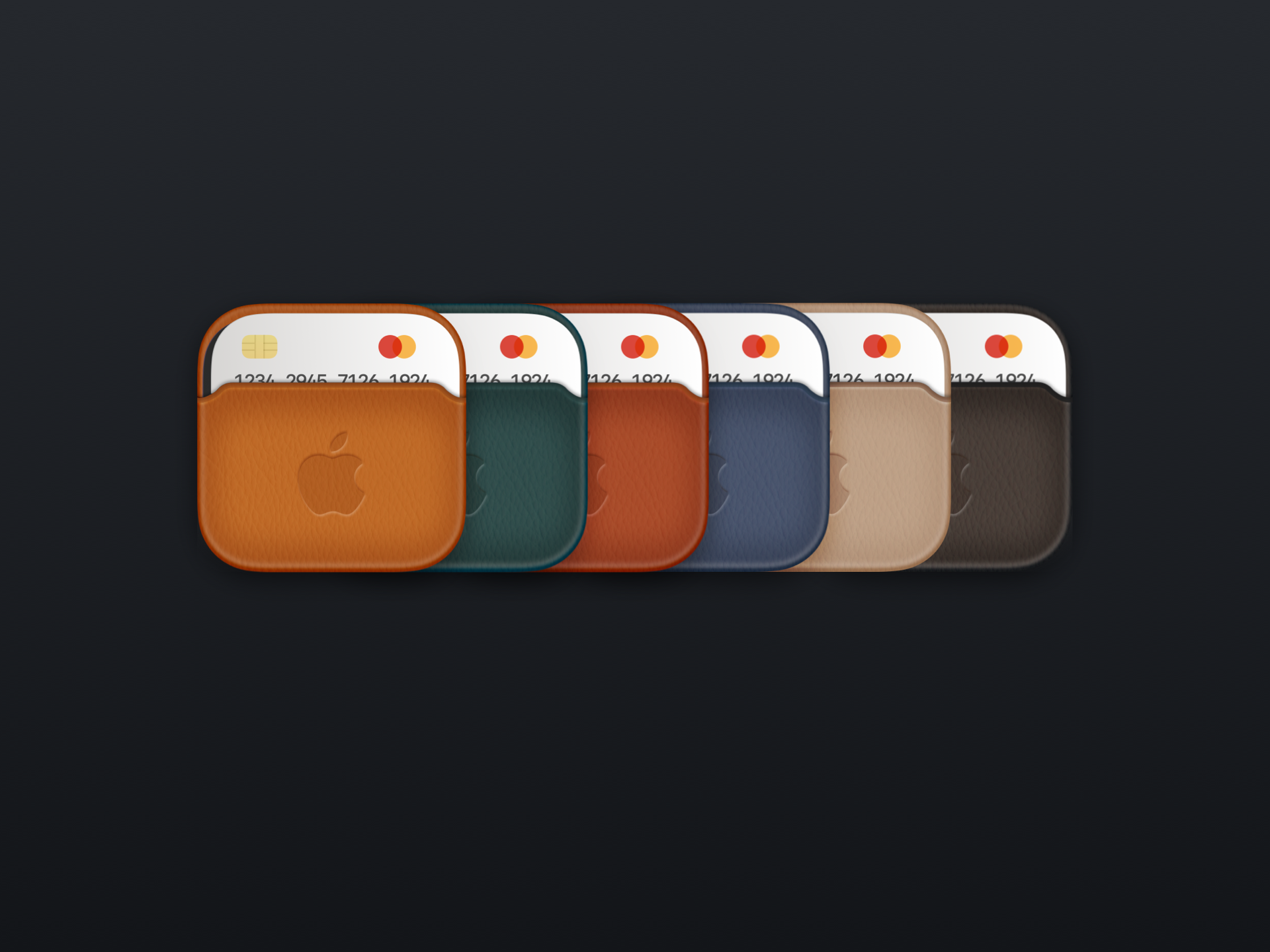 सेब वॉलेट आइकन - MacOS और iOS के लिए Apple लेदर वॉलेट ऐप आइकन मीडिया 3