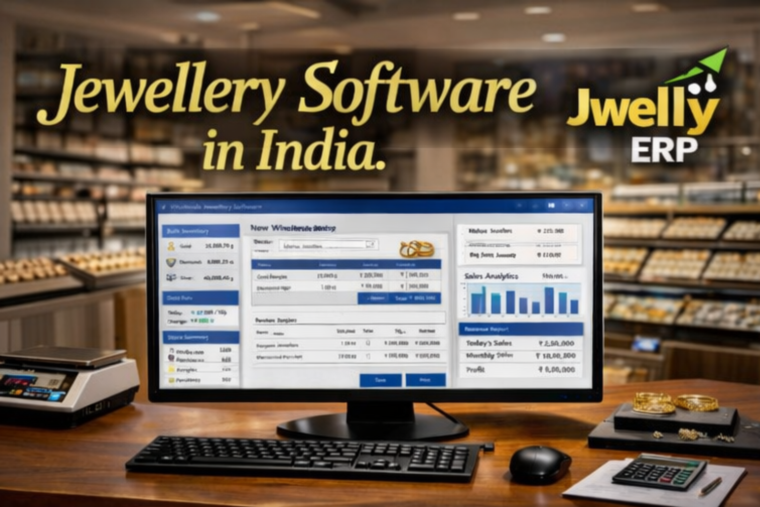 Jwelly ERP – Smart Jewellery ERP - Main product screenshot demonstrating key features and user interface
