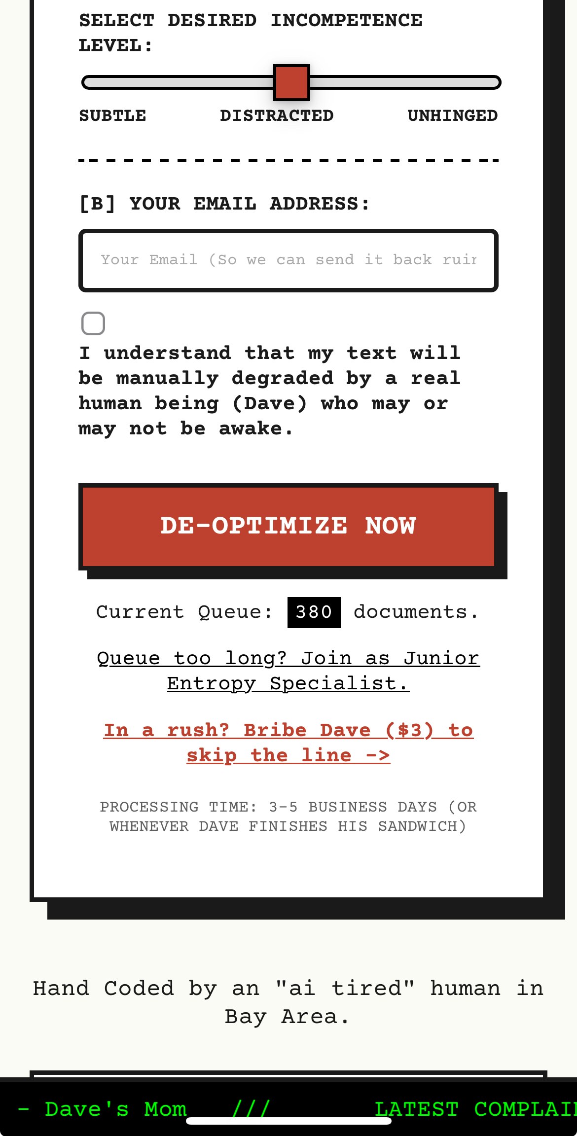 deOptimize.me gallery image