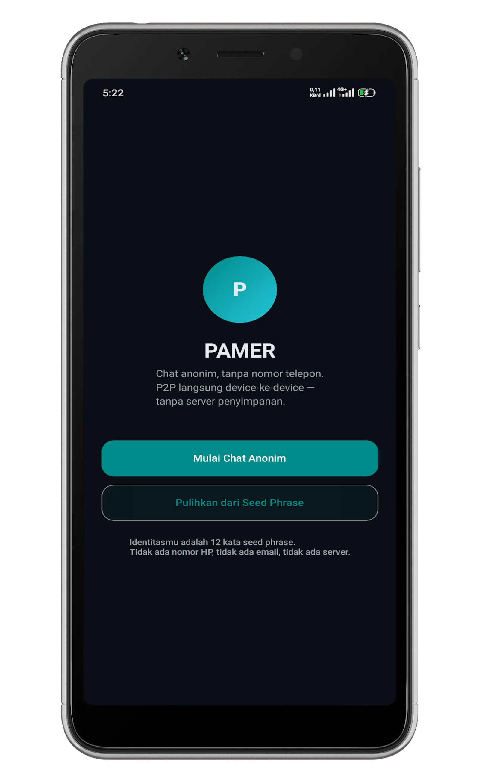 Pamer - Chat Messenger P2P  screenshot 3