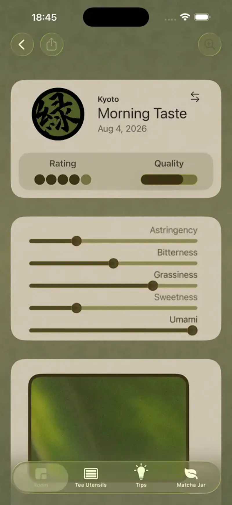 Midori - Matcha Test & Journal screenshot 4