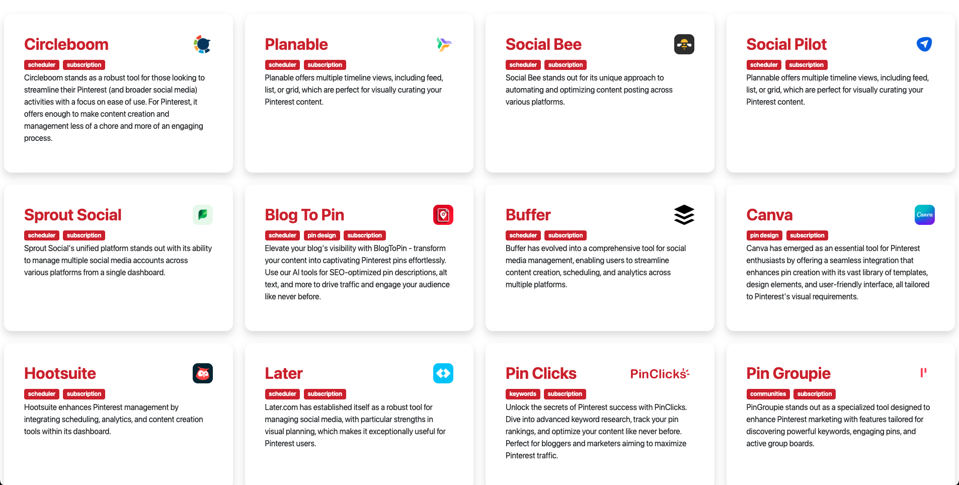 Strumenti SEO Pinterest media 1