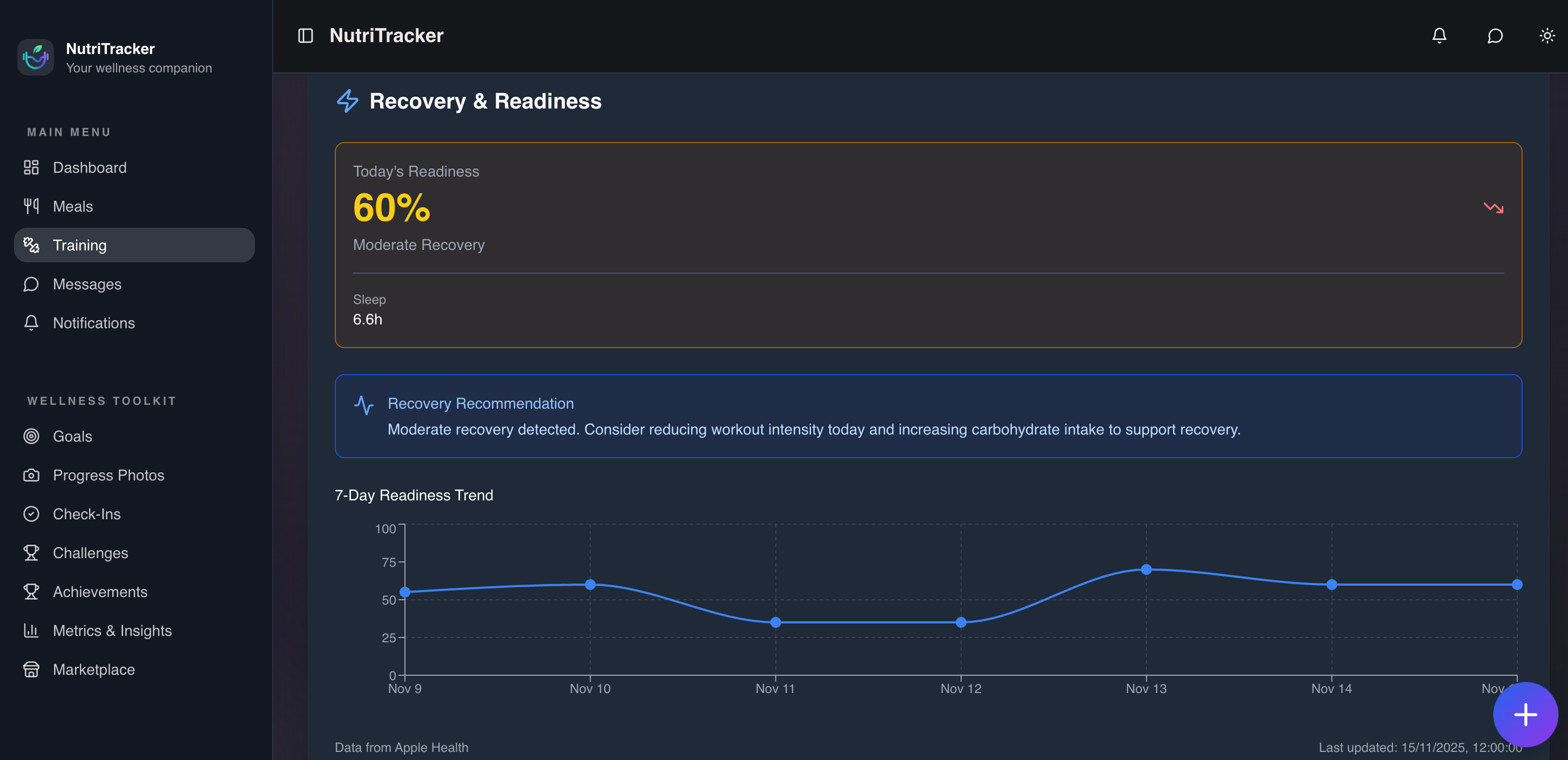 NutriTracker gallery image