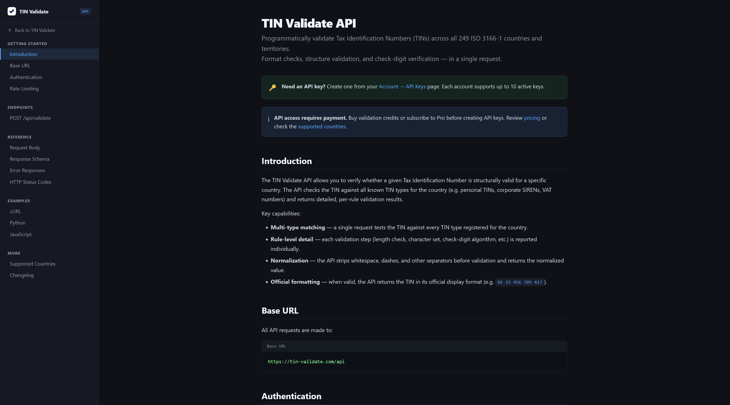 TIN Validate gallery image