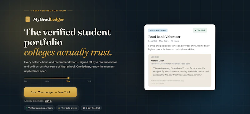 MyGradLedger  screenshot 1