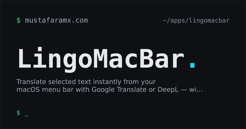 LingoMacBar: Mac Menu Bar Translator screenshot 2