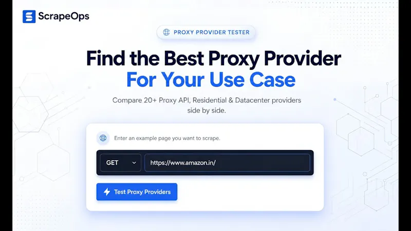 Proxy Tester by ScrapeOps screenshot 1 (video preview)