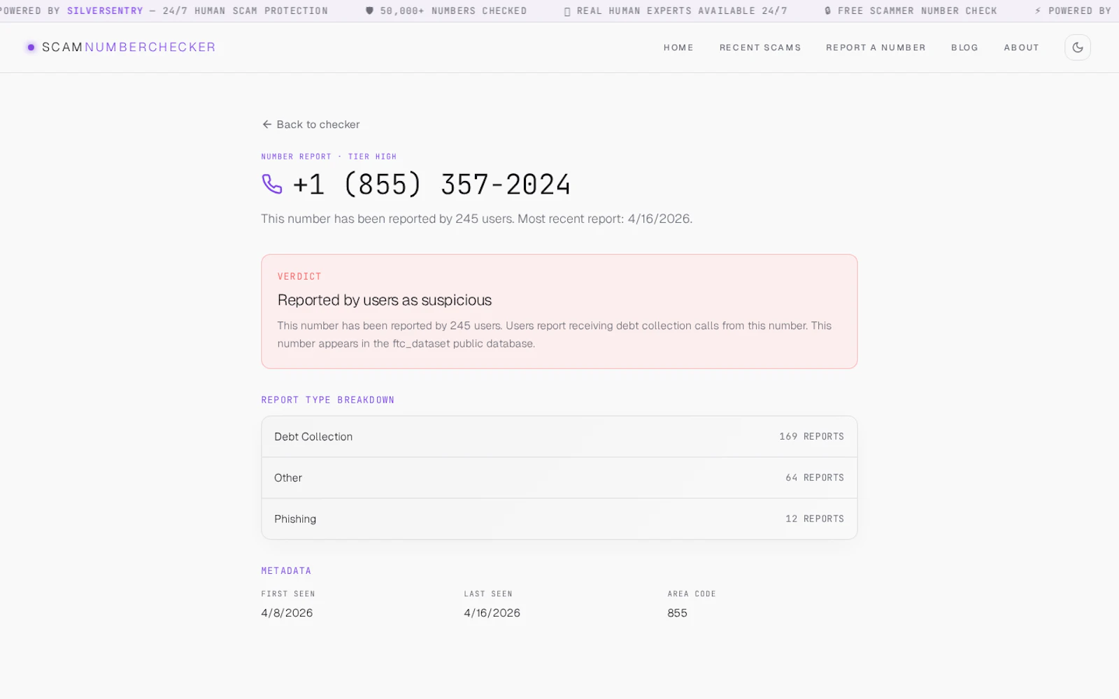 Scam Number Checker screenshot 2