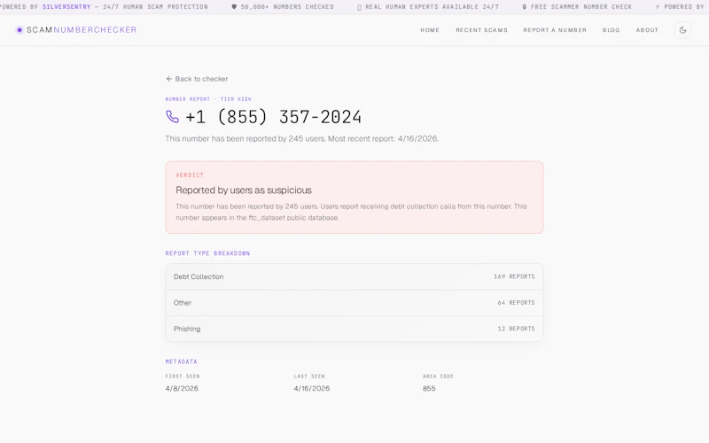 Scam Number Checker screenshot 2