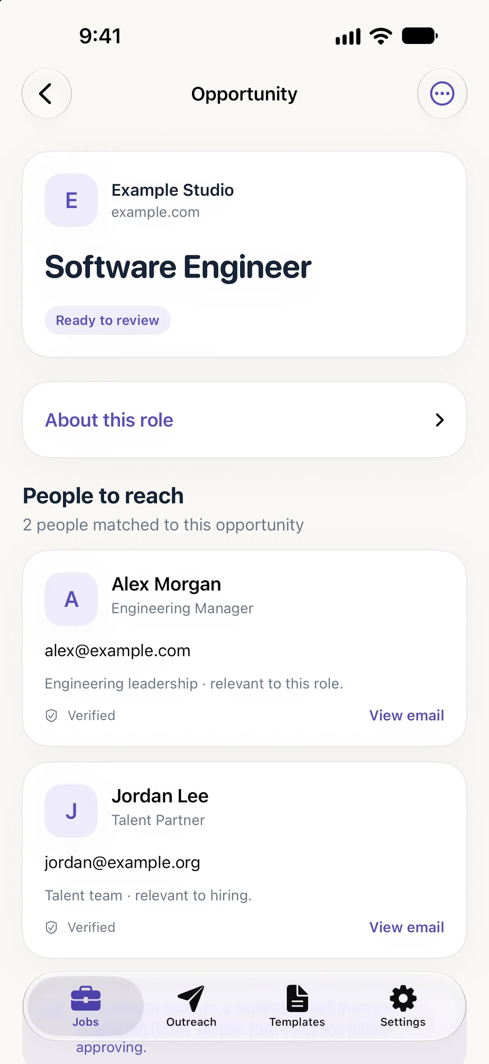 Relay — Job Outreach screenshot 3