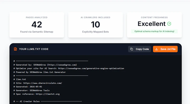llms.txt Generator screenshot 6