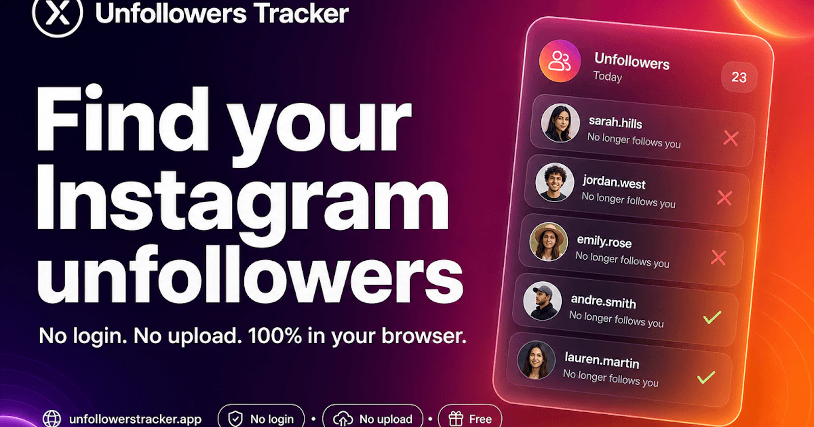 Unfollowers Tracker screenshot 1