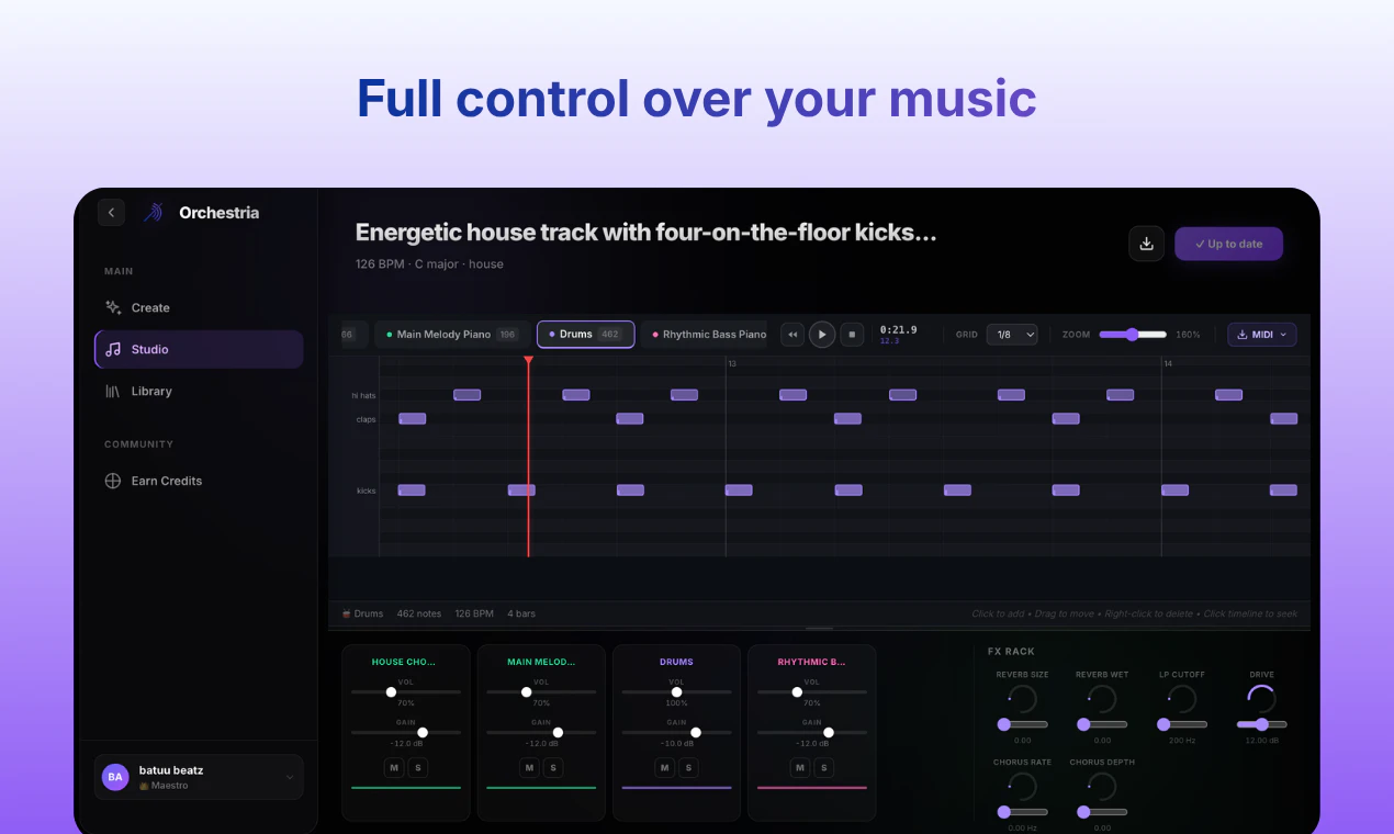 Orchestria screenshot 2