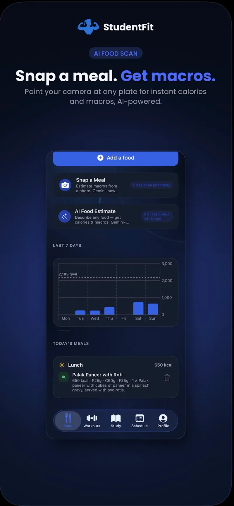 StudentFit screenshot 3