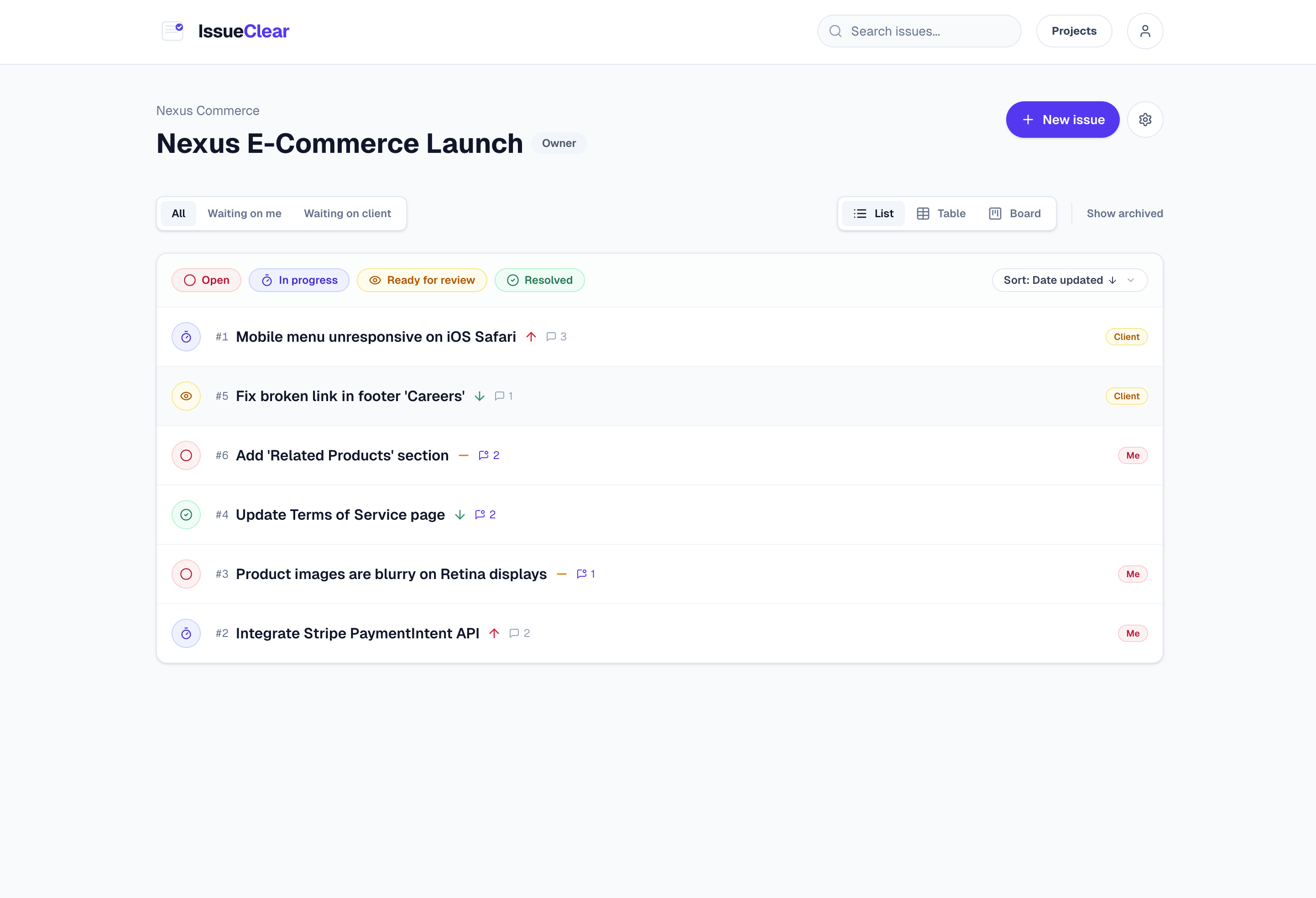 IssueClear gallery image