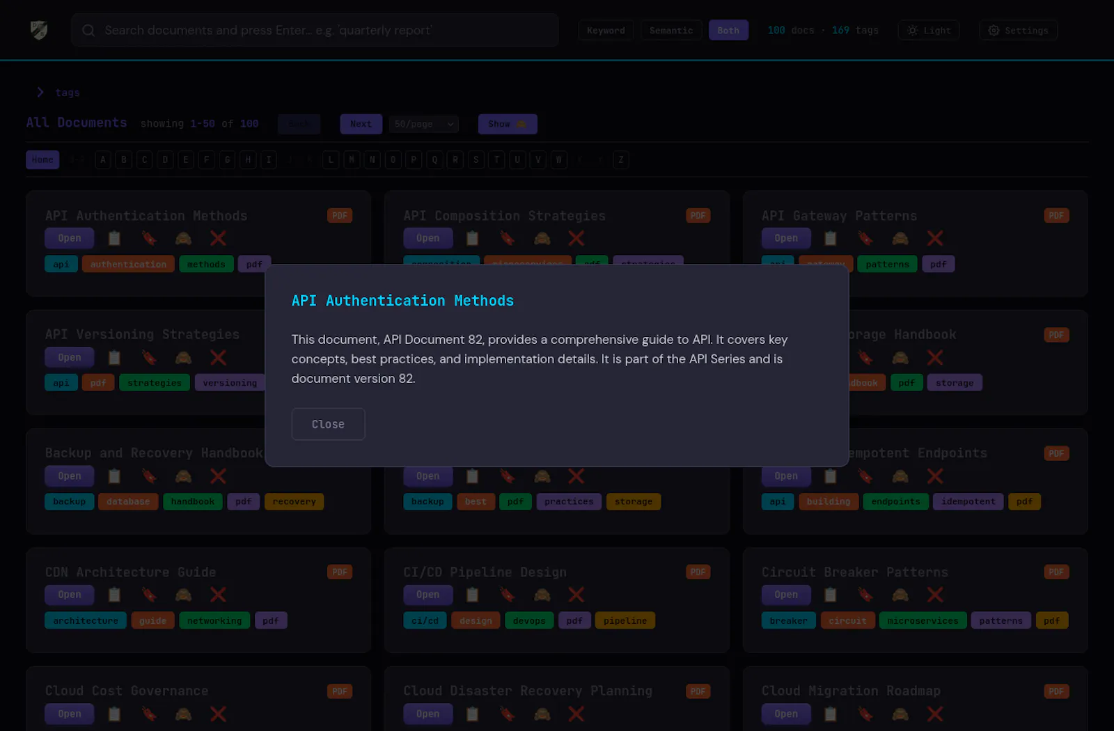 DocuBrowser screenshot 1