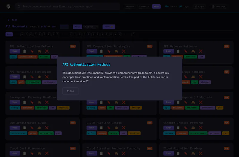 DocuBrowser screenshot 1
