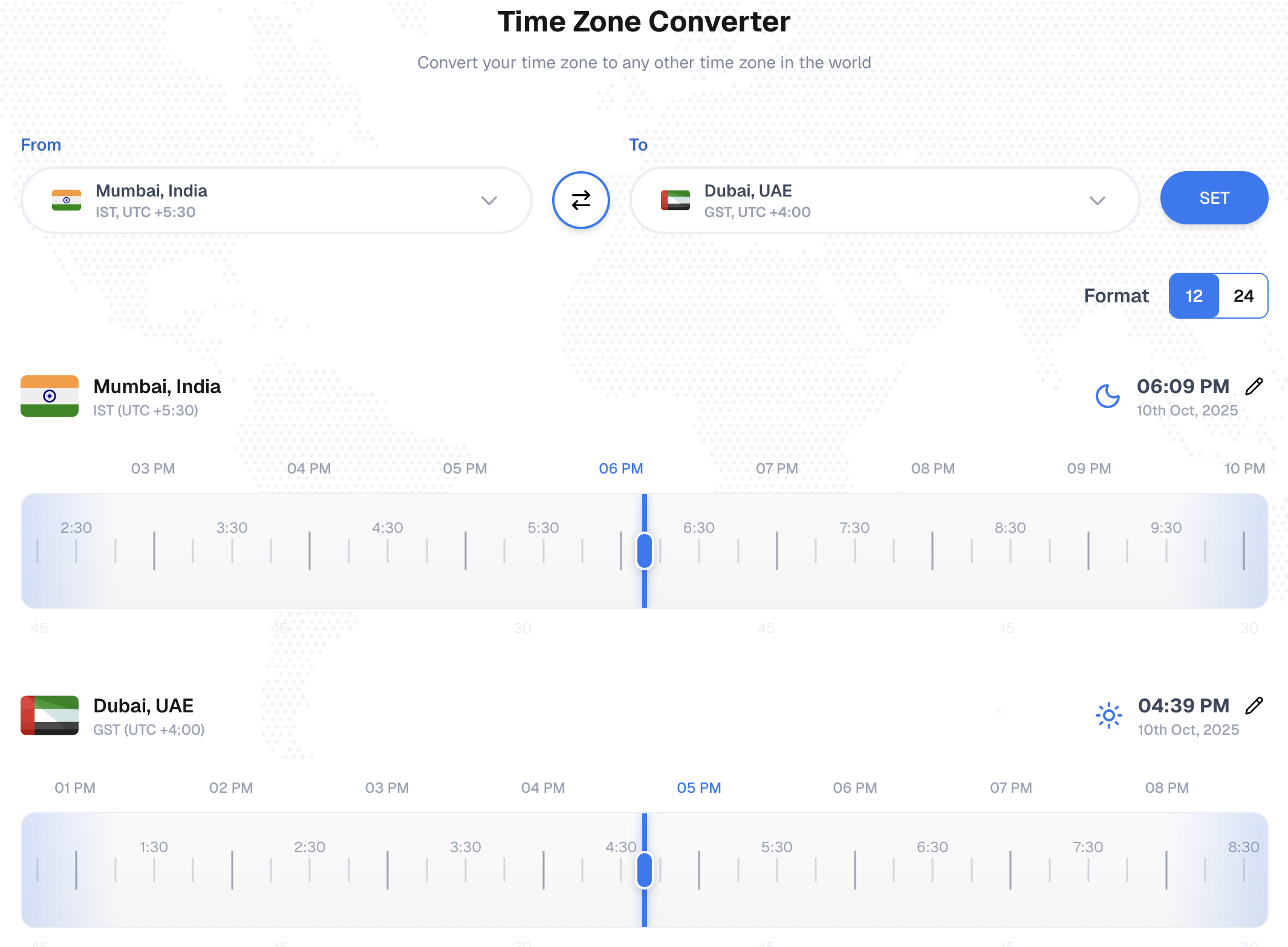 WhereFlight - Timezone Converter