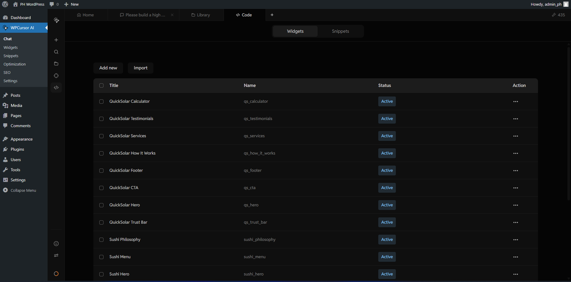 WPCursor - Screenshot 2 showing product features and functionality