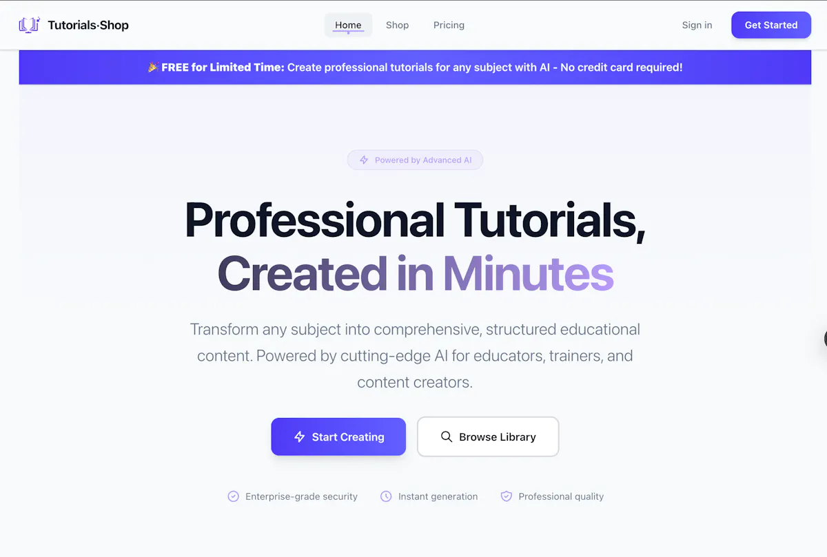 Tutorials-Shop