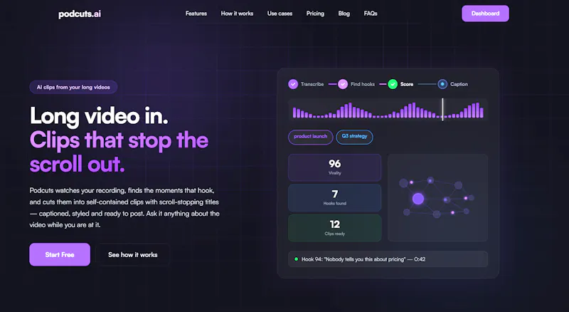 Podcuts.ai screenshot 2