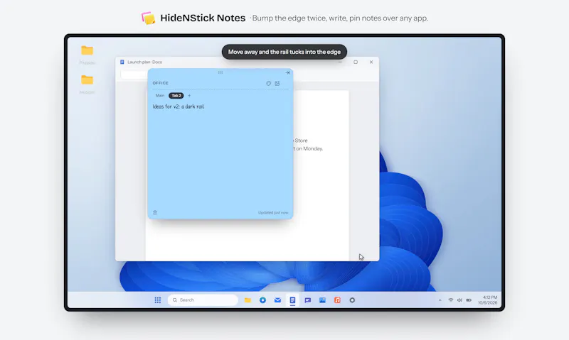 HideNStick Notes screenshot 7