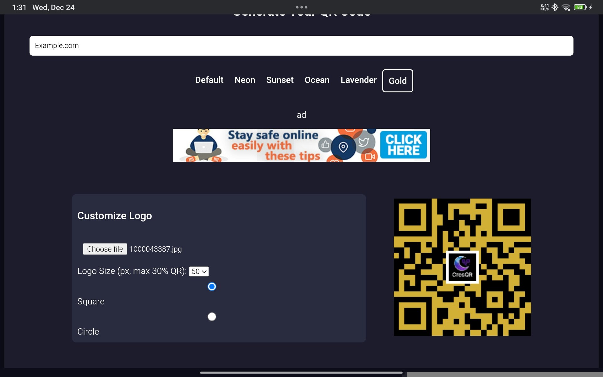 CresQR gallery image