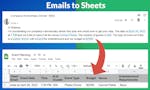 Export Emails to Sheets by cloudHQ image