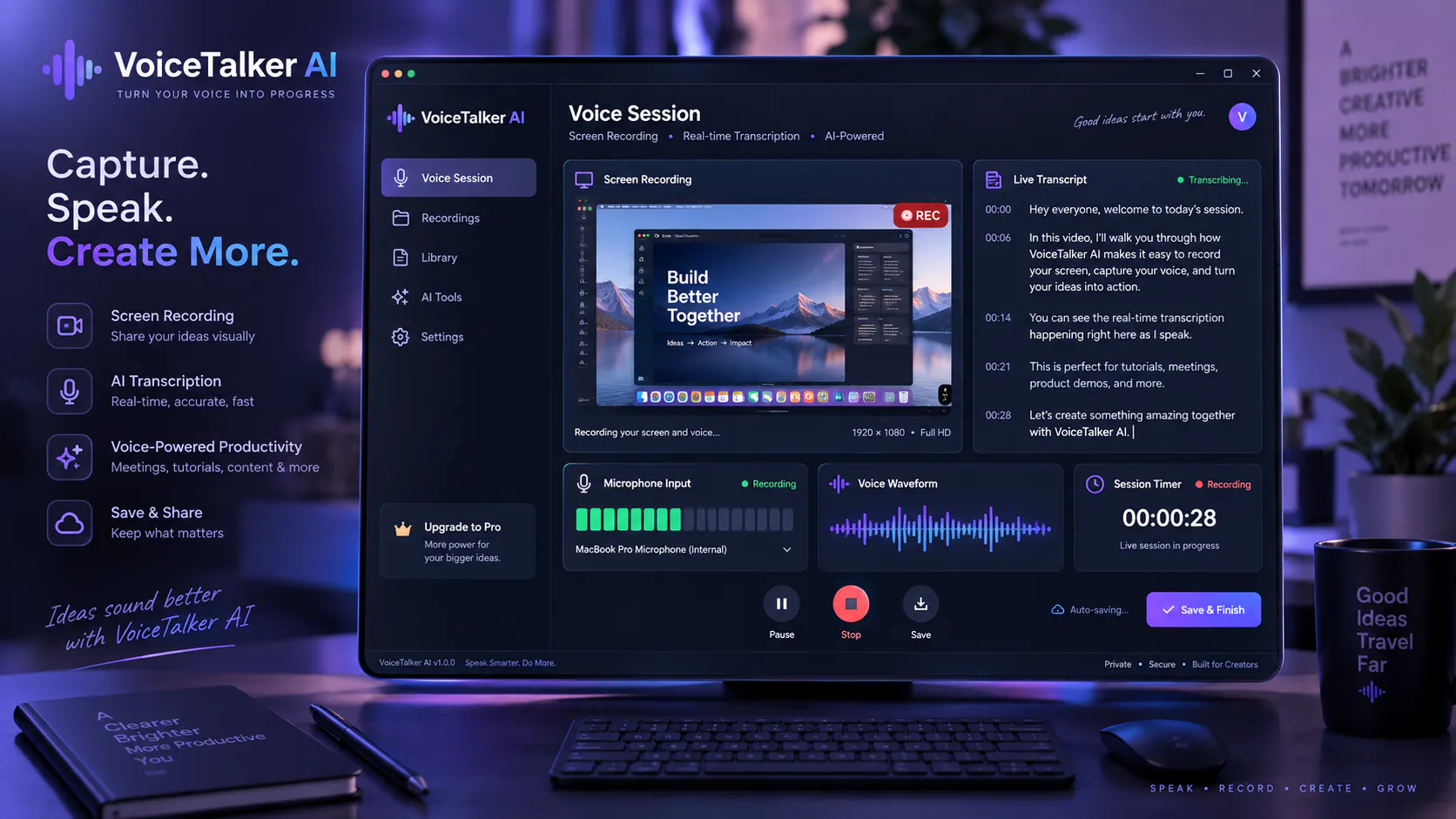 Voice Talker -  Scribe Voice Studio gallery image