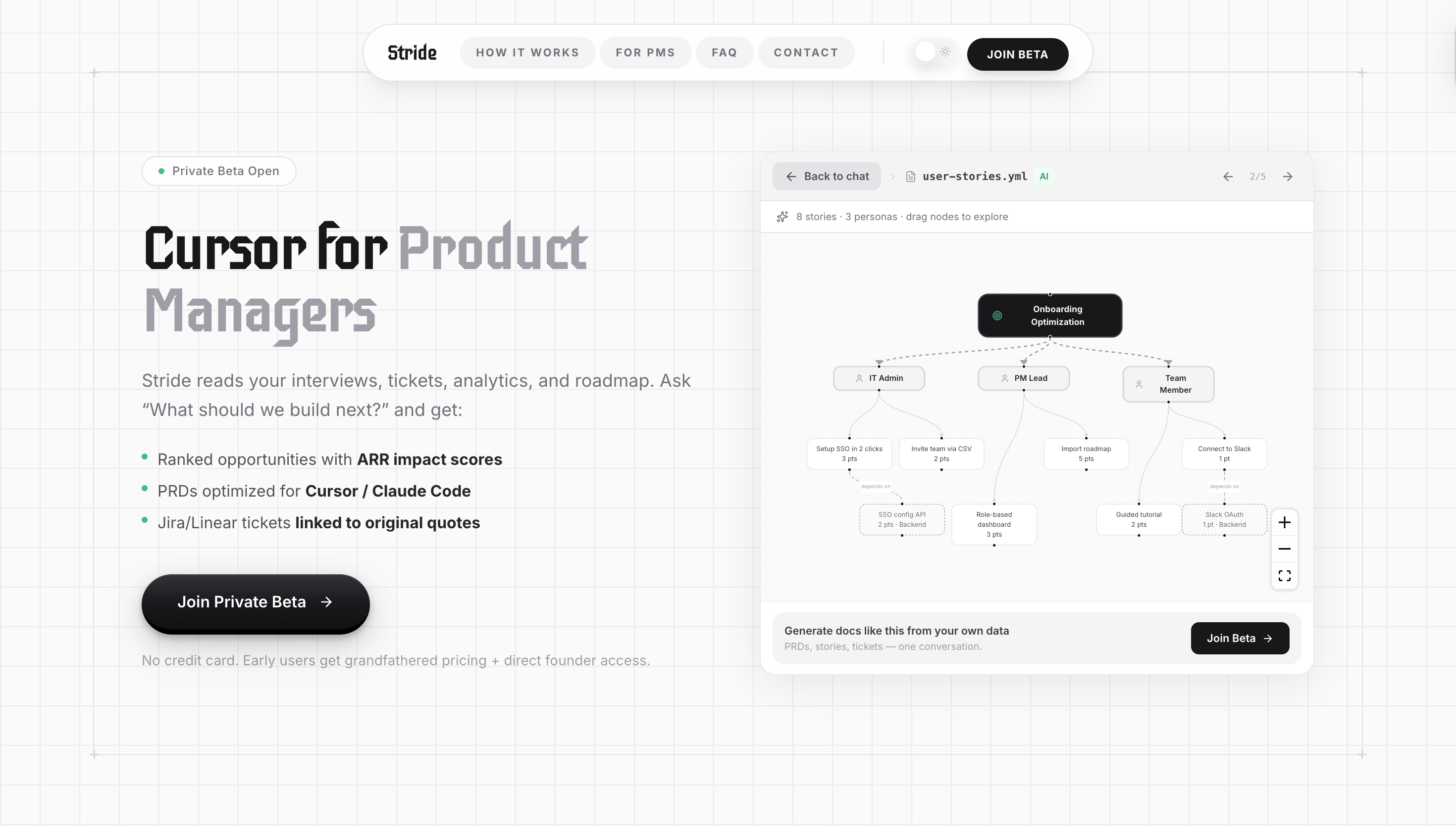 Stride - Main product screenshot demonstrating key features and user interface