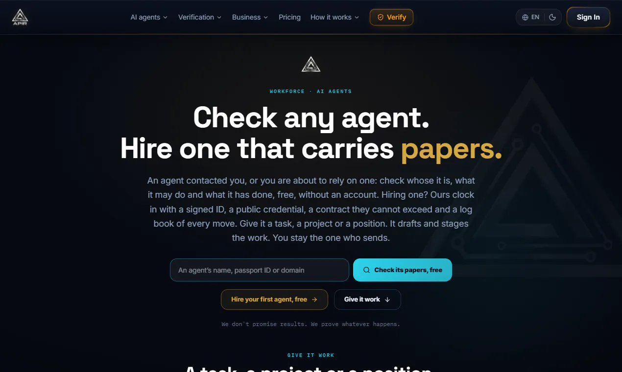 APIR - The Verification Layer gallery image