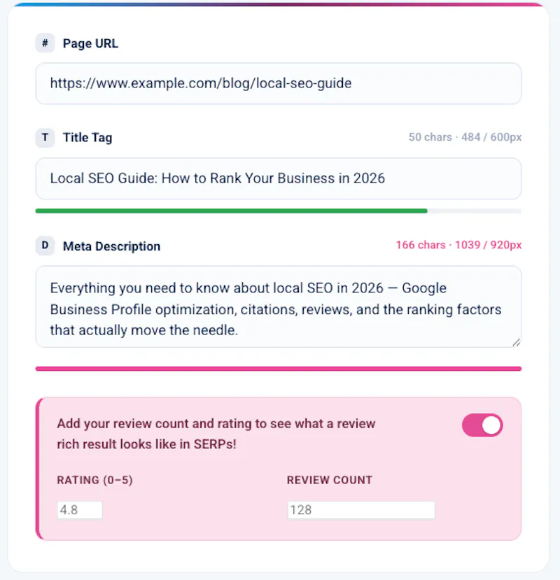 Google SERP Simulator screenshot 3