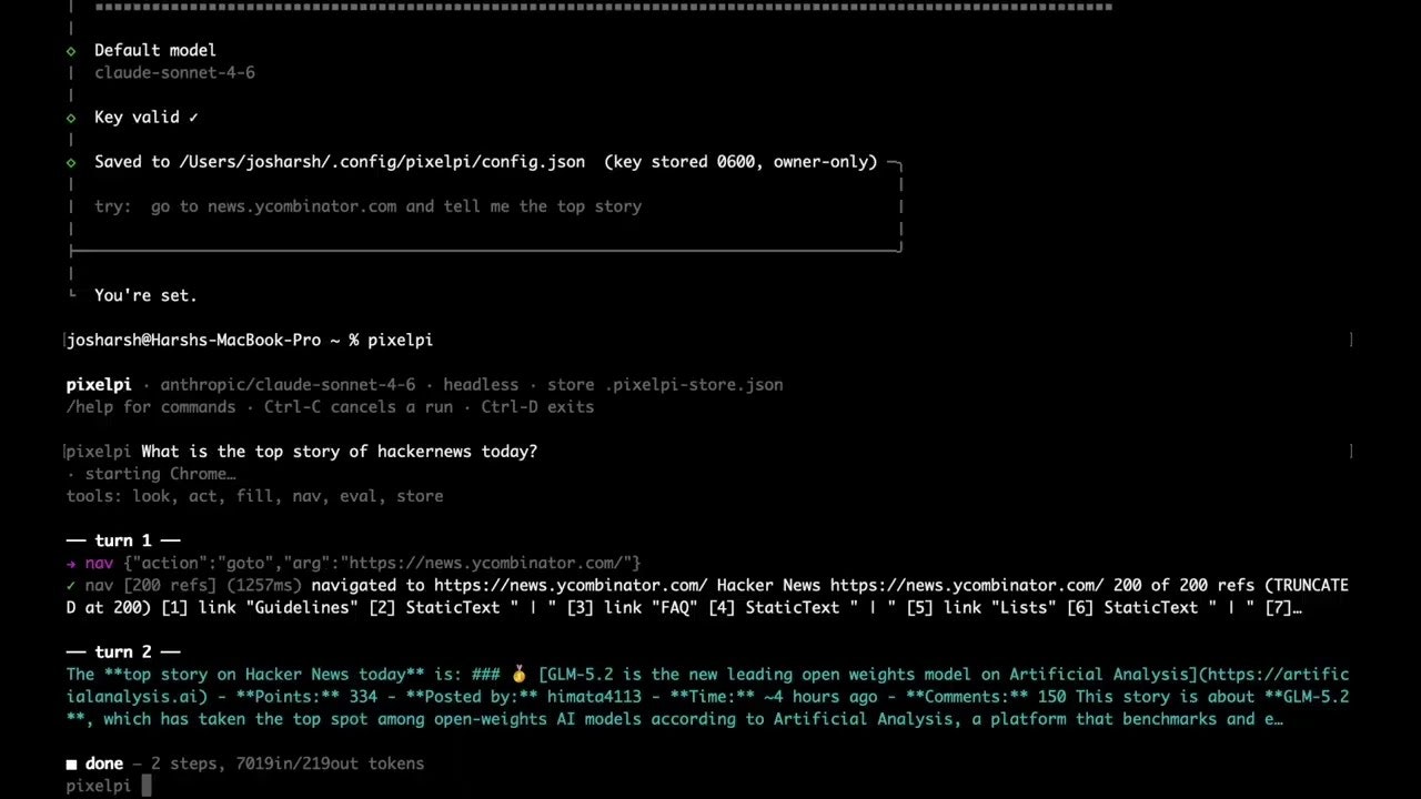 A minimal browser harness for agents gallery image