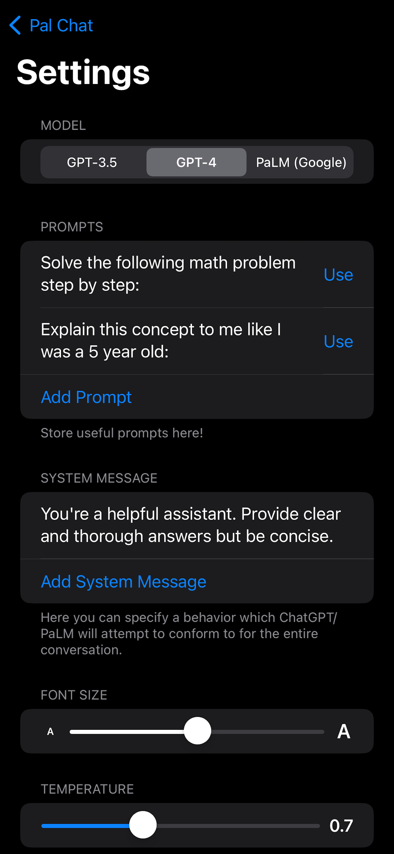 Mídia 2 de Pal - um cliente de chatbot