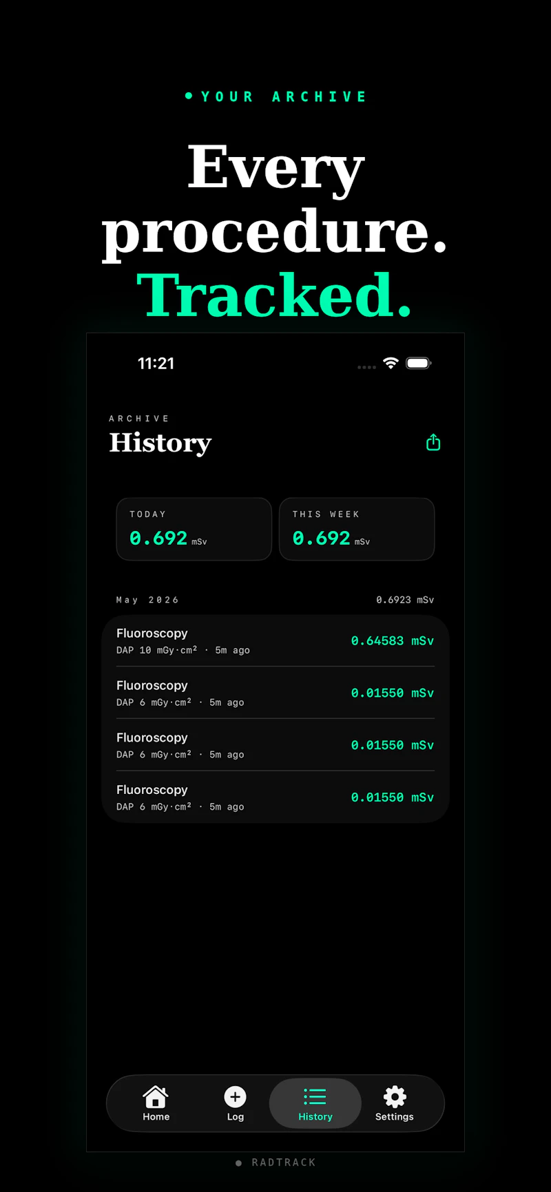 RadTrack screenshot 5
