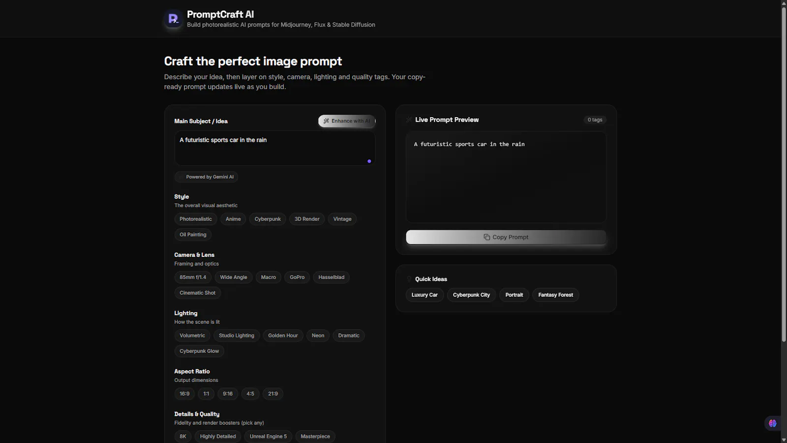 PromptCraft AI screenshot 1