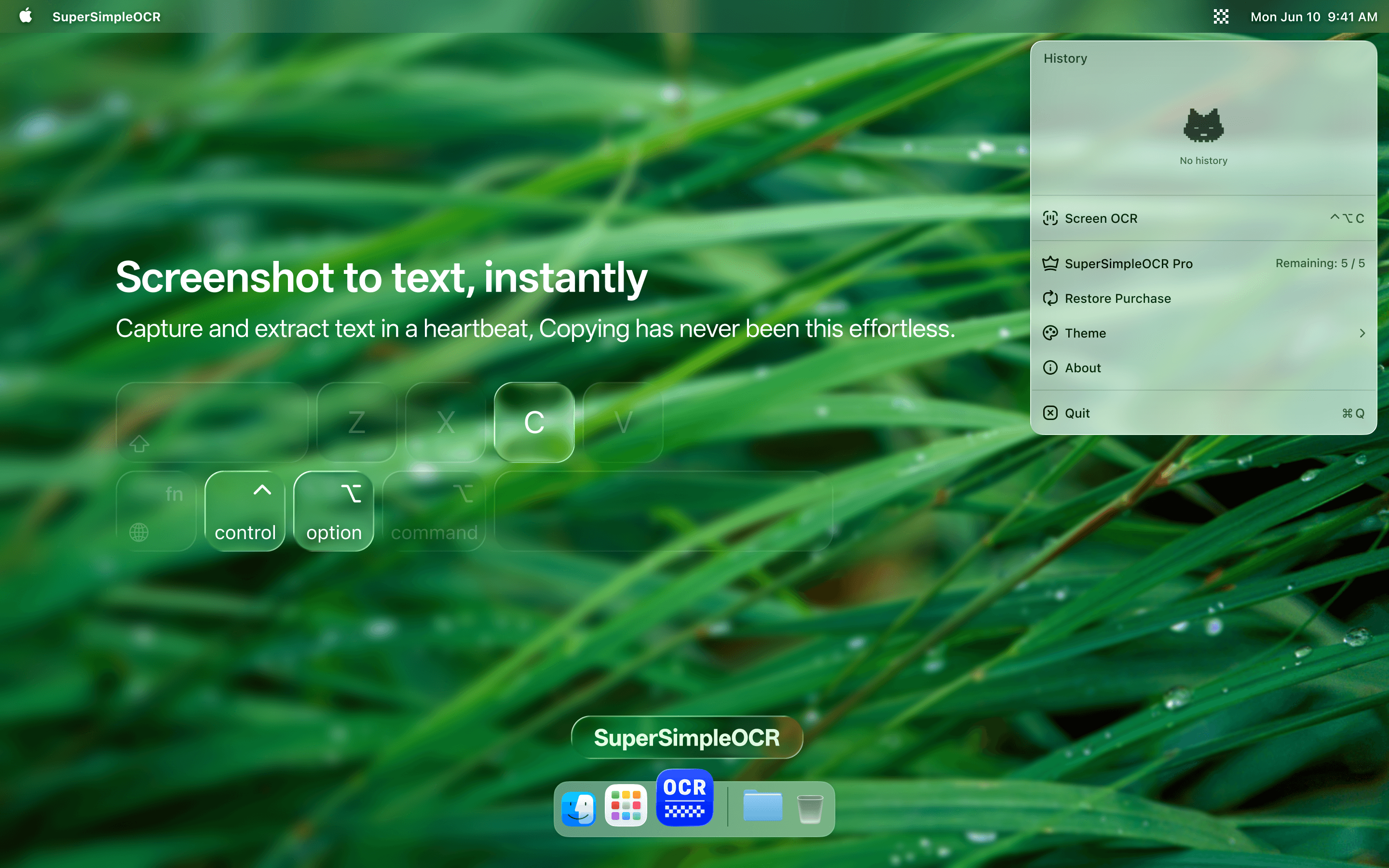 SuperSimpleOCR - Main product screenshot demonstrating key features and user interface