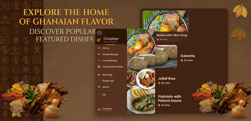 CHOPBAR RECIPES APP screenshot 1