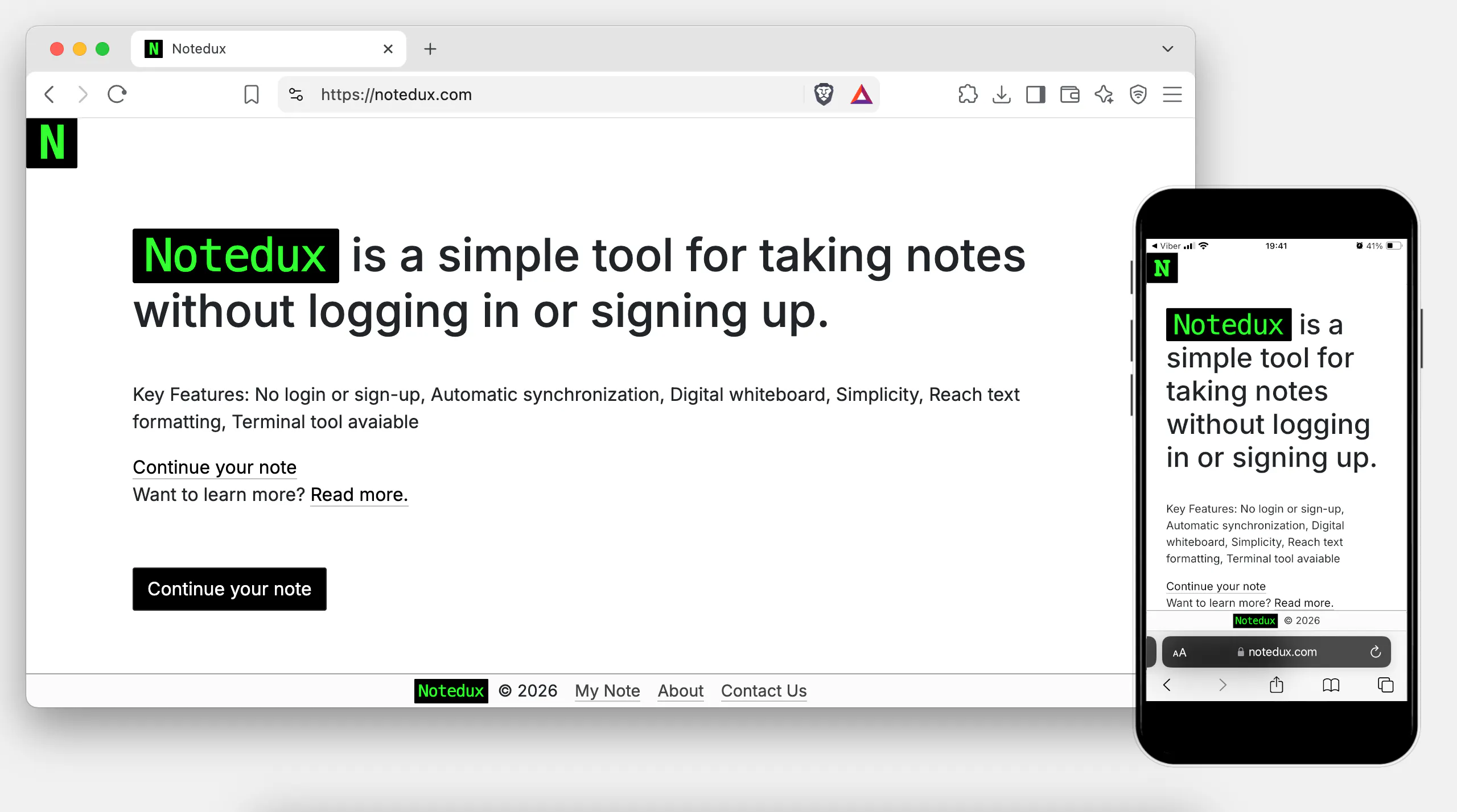 Notedux gallery image