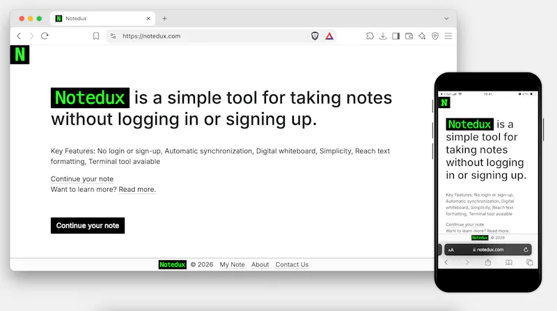 Notedux screenshot 3