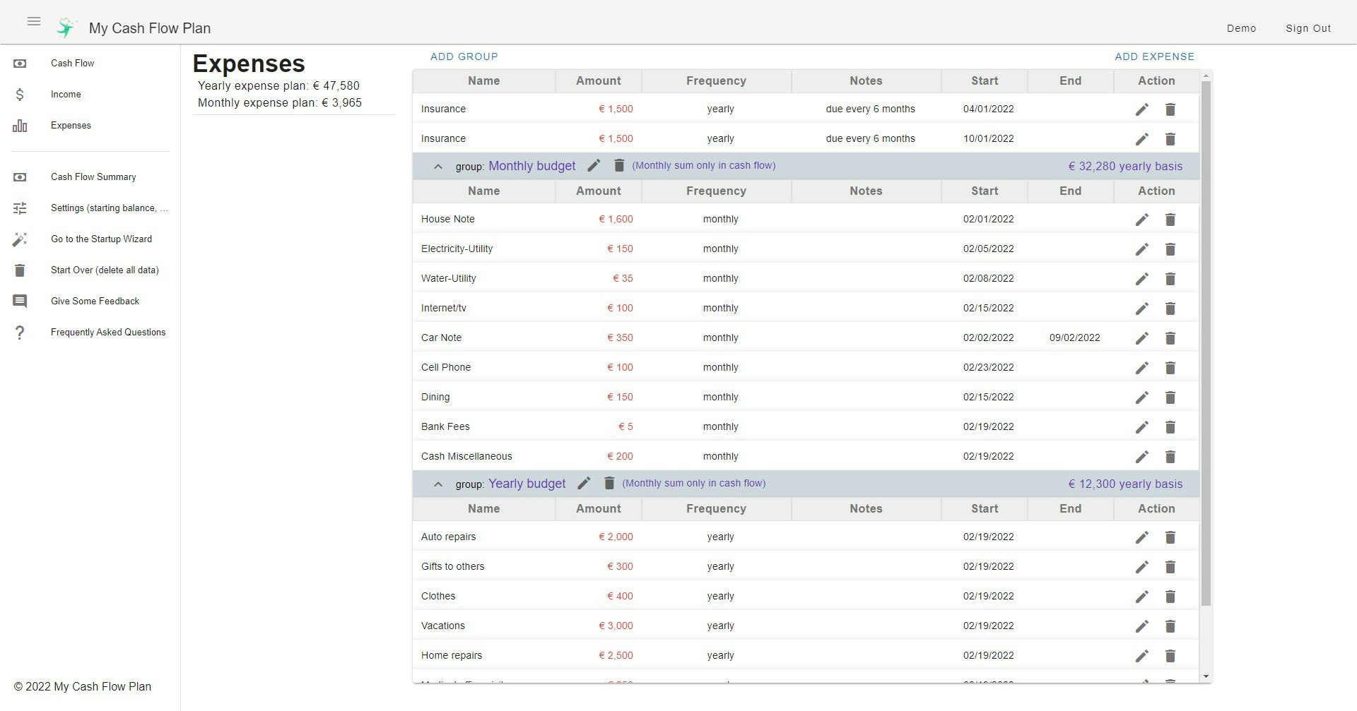 My Cash Flow Plan gallery image